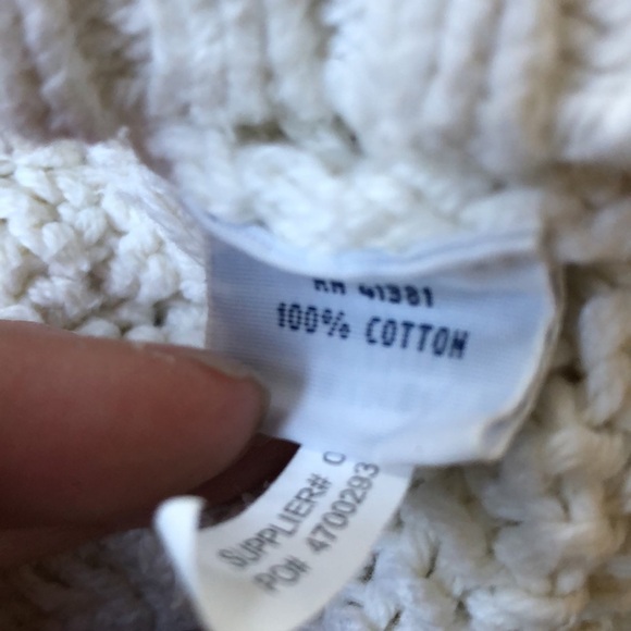 Polo Ralph Lauren White Cable Knit Pop Over Sweater - Picture 9 of 12